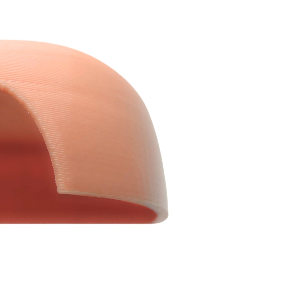 Coque beige rosé pour pompe Omnipod 5, vue macro