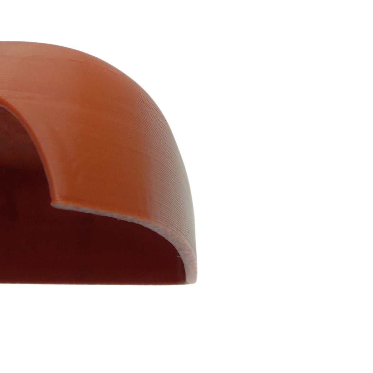 Coque marron cuivré pour pompe Omnipod 5, vue macro