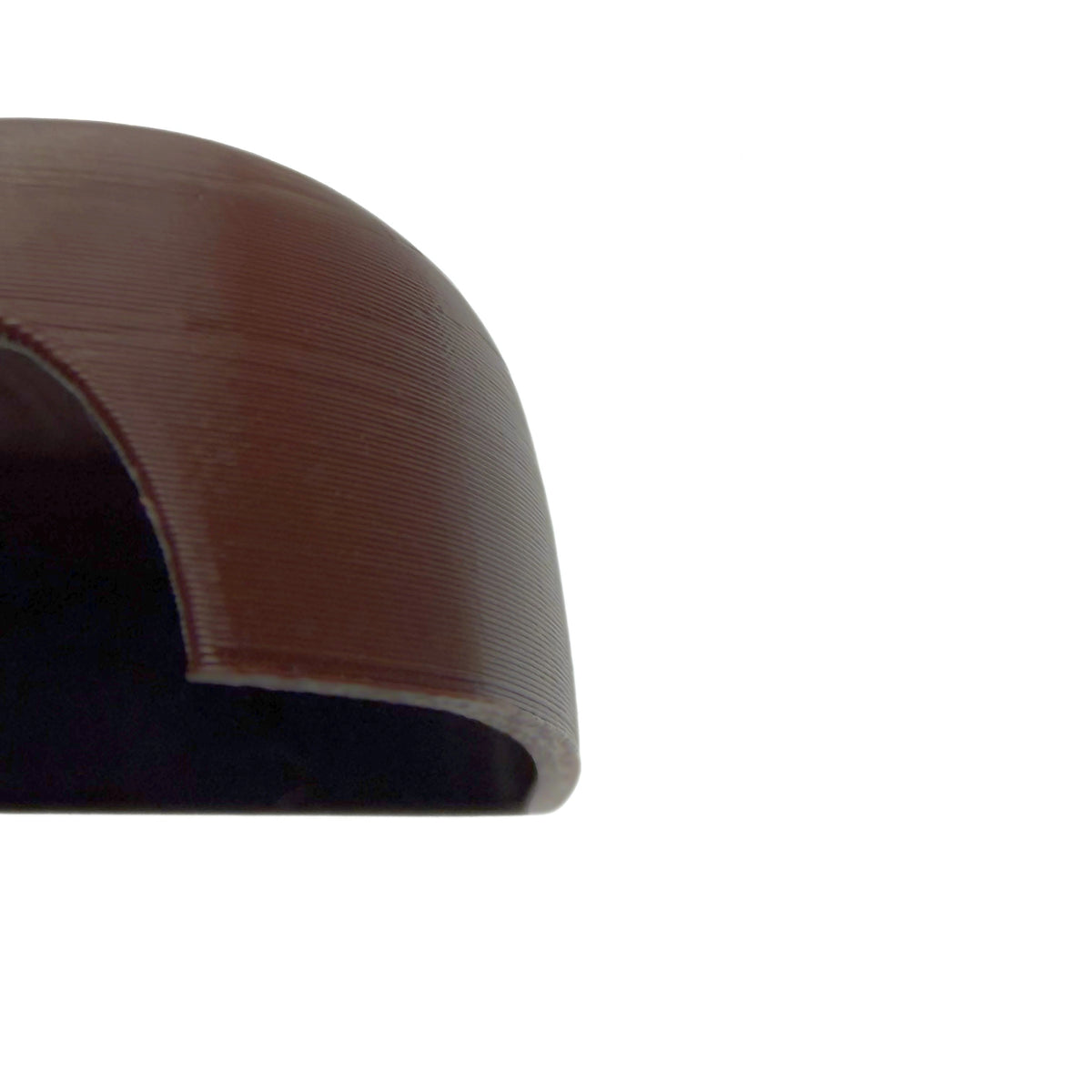Coque marron ébène pour pompe Omnipod 5, vue macro